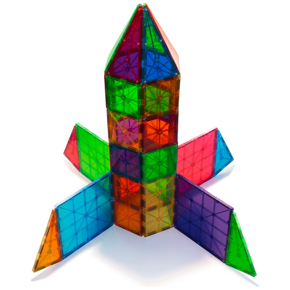 Magna-Tiles Transparente Farben 100 Magnetbausteine
