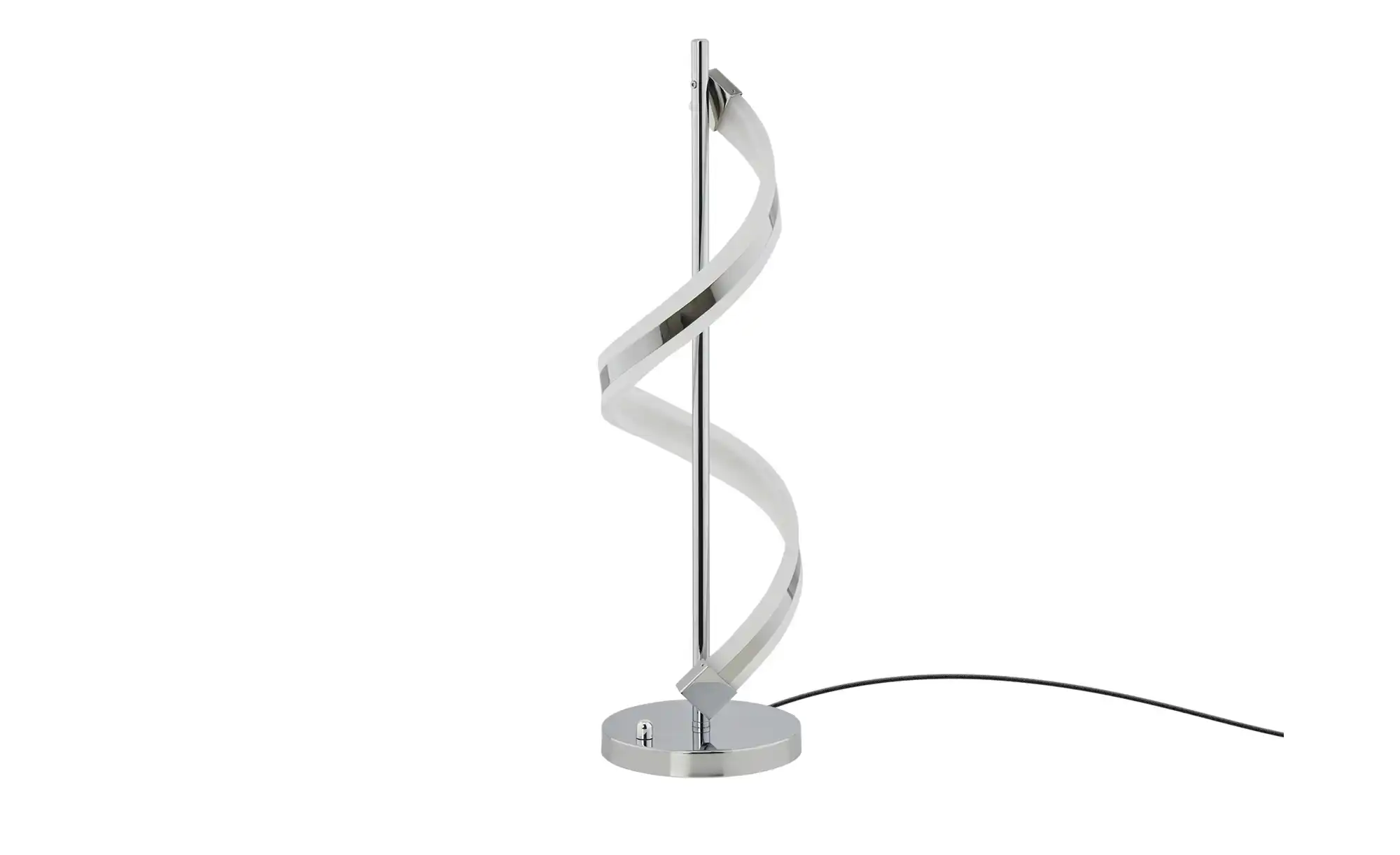 Trio LED-Tischleuchte, chrom, Acryl geschwungen