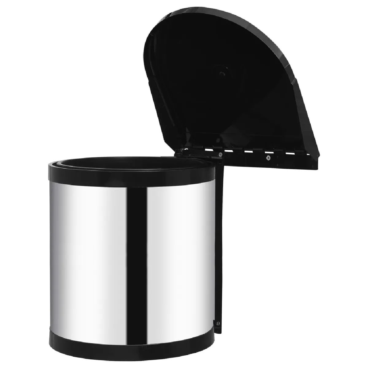 vidaXL Poubelle intégrée de cuisine - 12 L