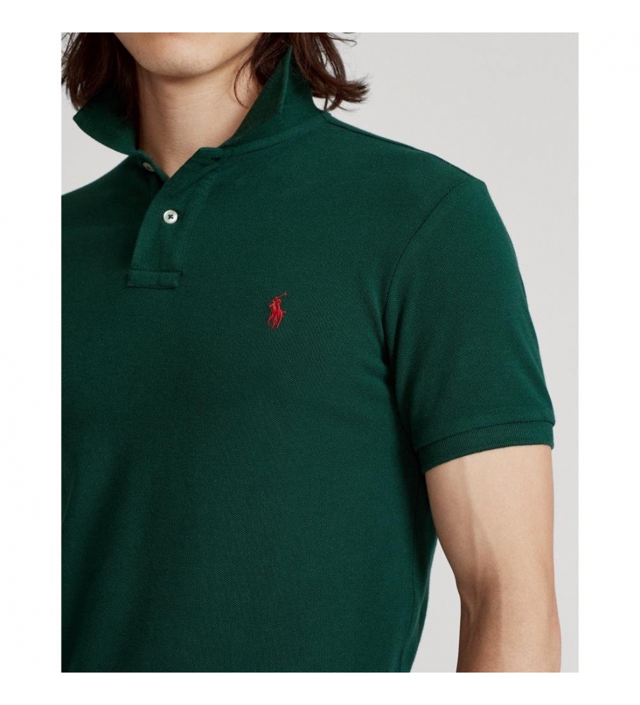 Ralph Lauren Polo de piqué Slim Fit verde