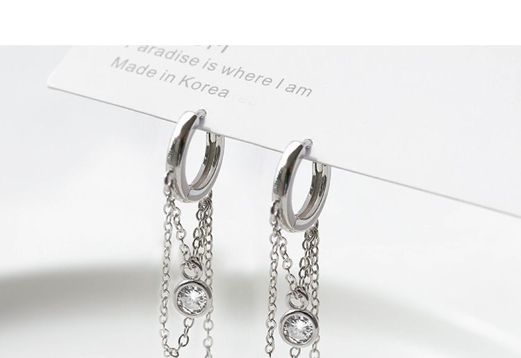 Hansha - 925 Sterling Zilveren Kettinghanger Huggies