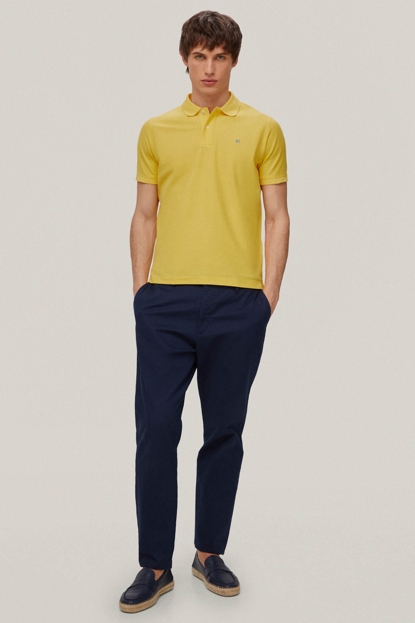 Logotipo Polo Piqué - Amarelo