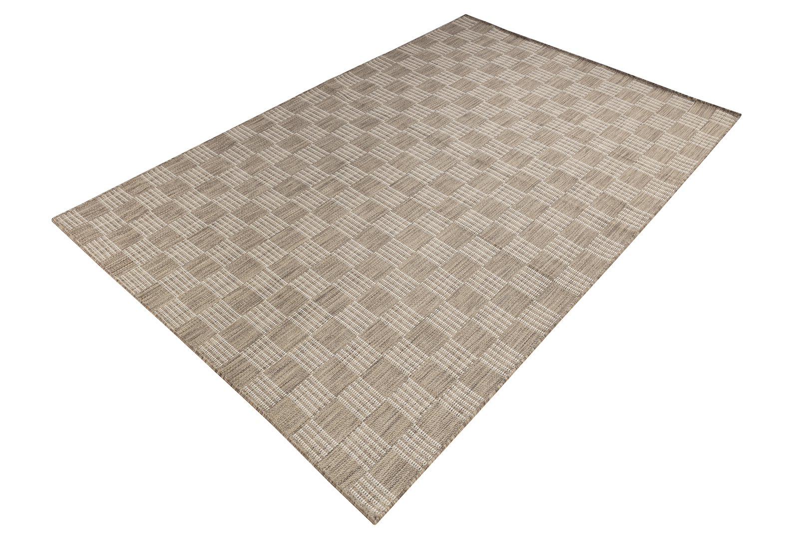 Alnes uteteppe 200x290 cm Brun/Sandfarget inne/ute