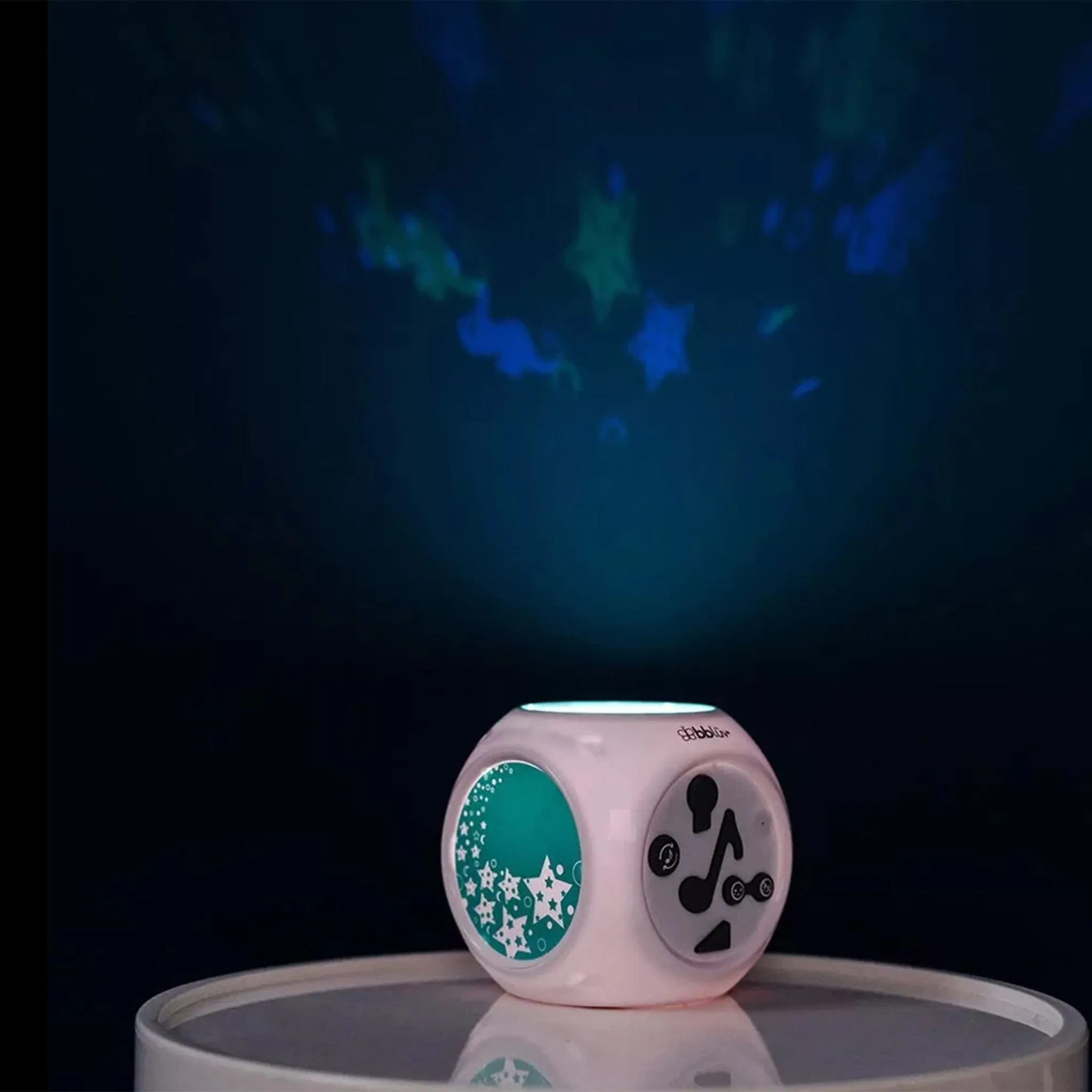 Bblüv Veilleuse à Projecteur Musicale Kübe