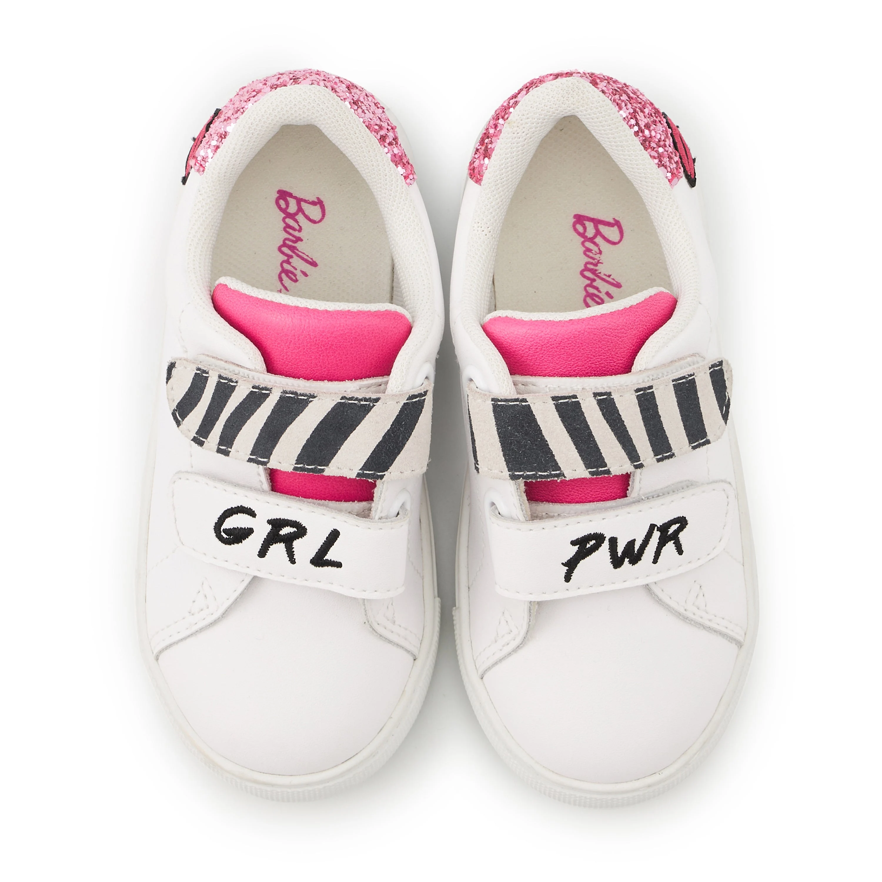 MINI EDITH GRL PWR ZEBRA - Sneakers en cuir | Blanc