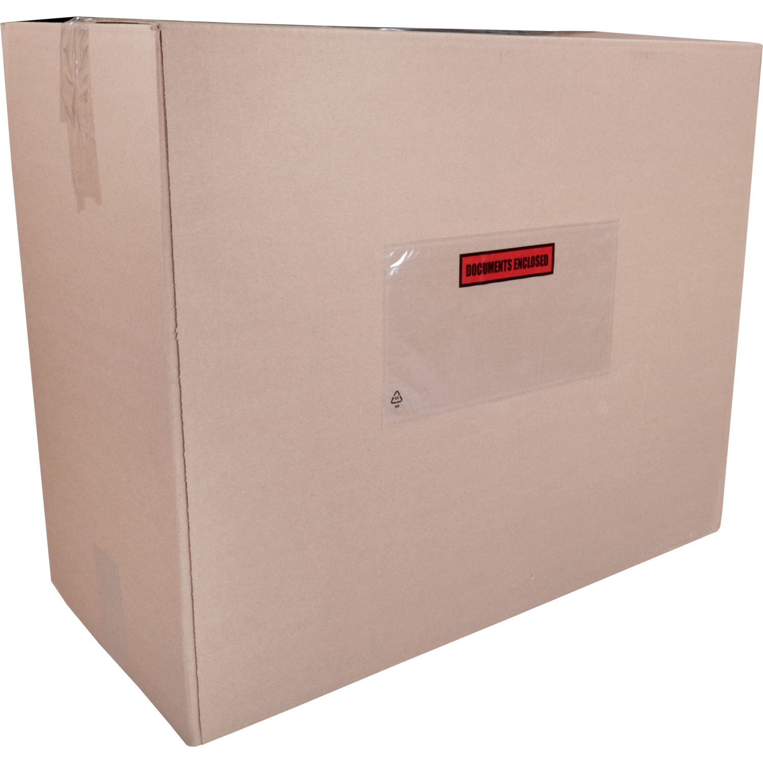 SendProof® Envelop, paklijstenvelop, documents enclosed, 225x122mm, DL, zelfklevend, lDPE, wit/transparant