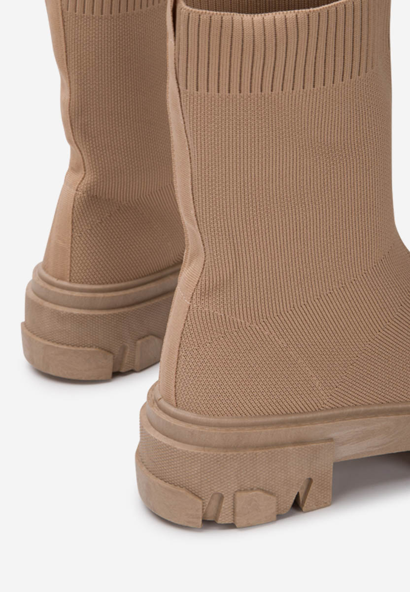 Bottines chaussettes kaki Zhavia