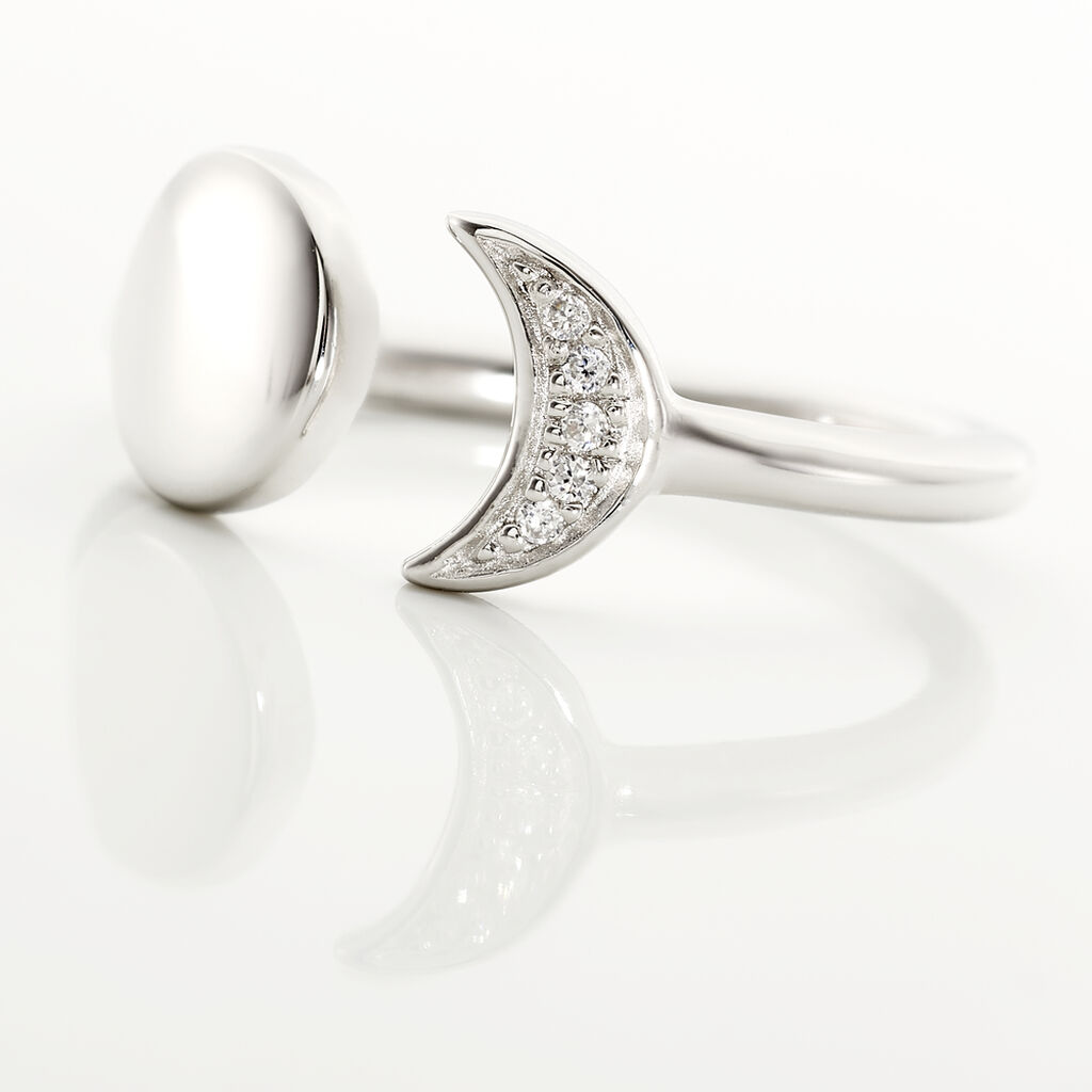 Bague Lyana Argent Blanc Oxyde De Zirconium
