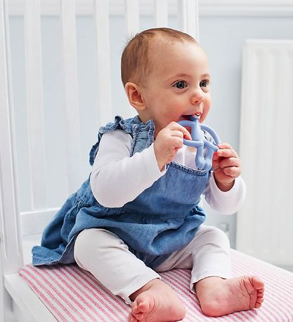 Matchstick Monkey Bådering - Monkey Teething - Light Blue