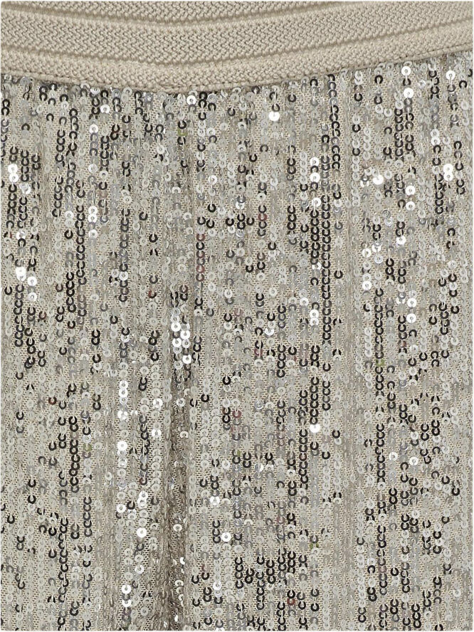 ONLY KOGFRANSA SEQUIN STRAIGHT PANT TLR Moonbeam/dtm sequins