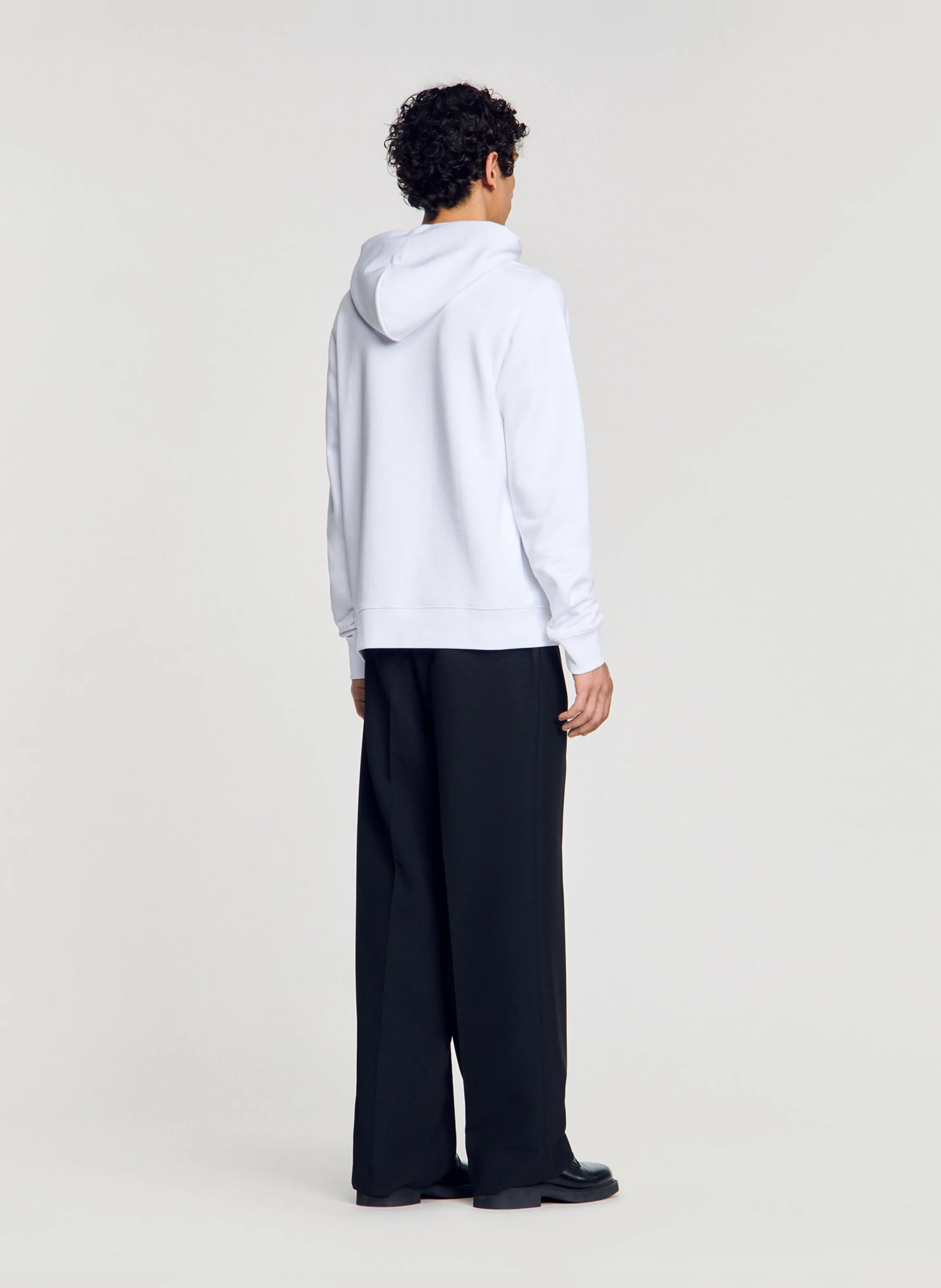 Sweat droit en coton | Blanc