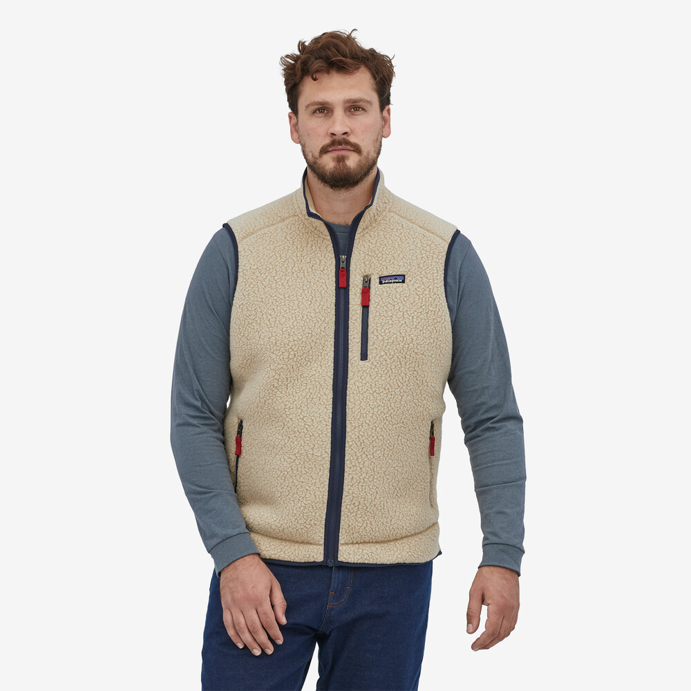 Herren-Retro-Fleeceweste