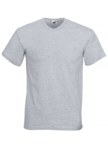 Fruit of the Loom SS034 - T-shirt Col V Confort Doux et Durable