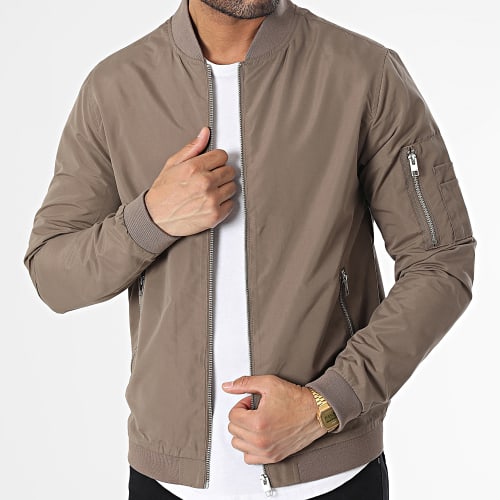 Veste Zippée Rush Bomber Marron
