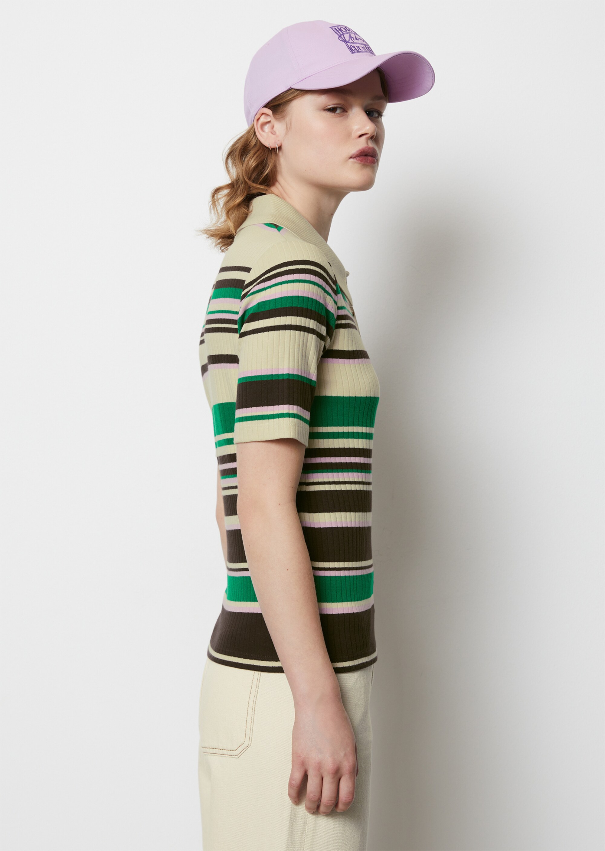 Poloshirt slimaus Interlock-Jersey