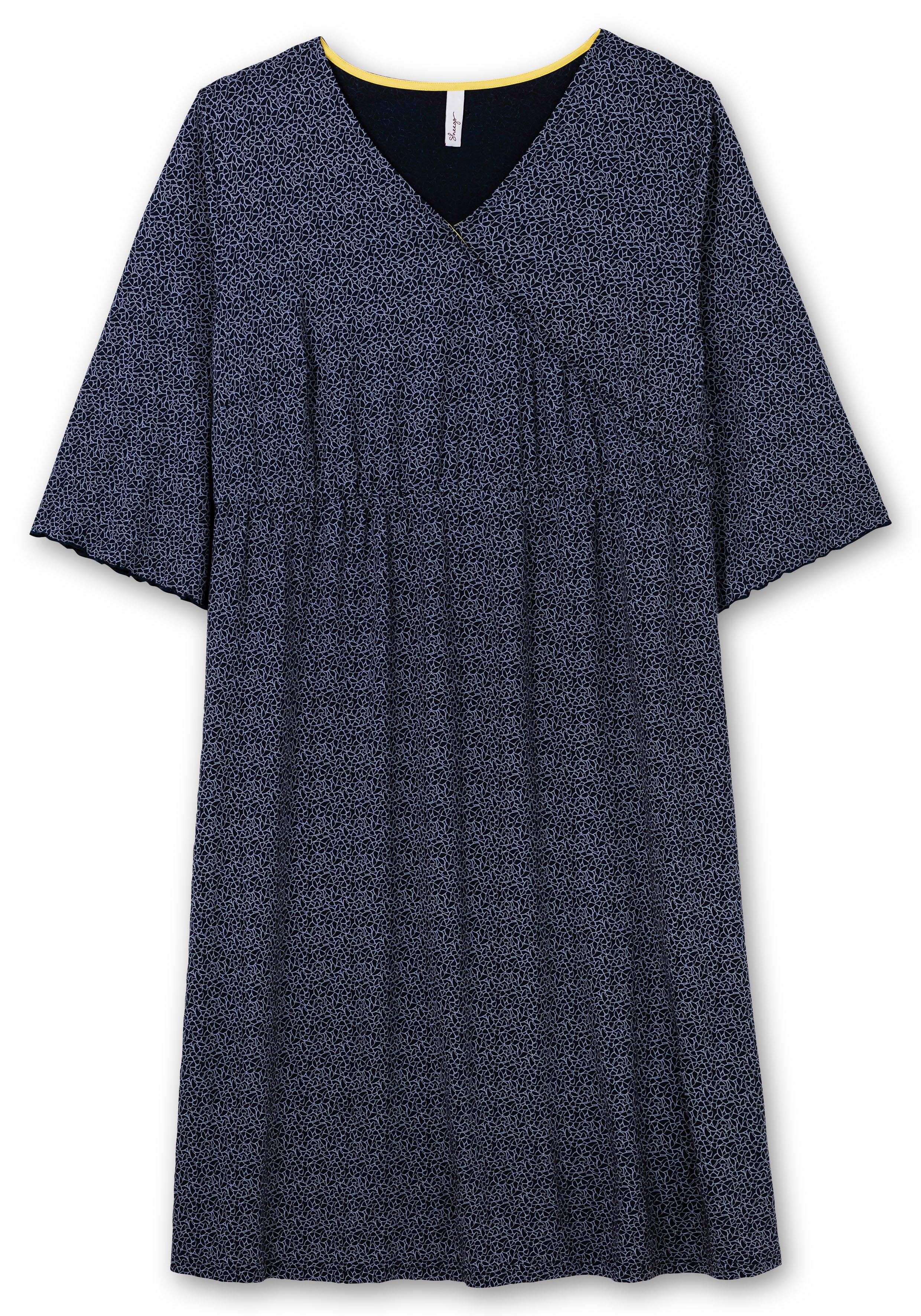 Jerseykleid in Wickeloptik, mit Minimalprint