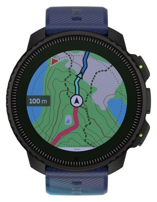 Montre GPS Suunto Vertical Steel Solar UTMB World Series Edition limitée - Bleu marine