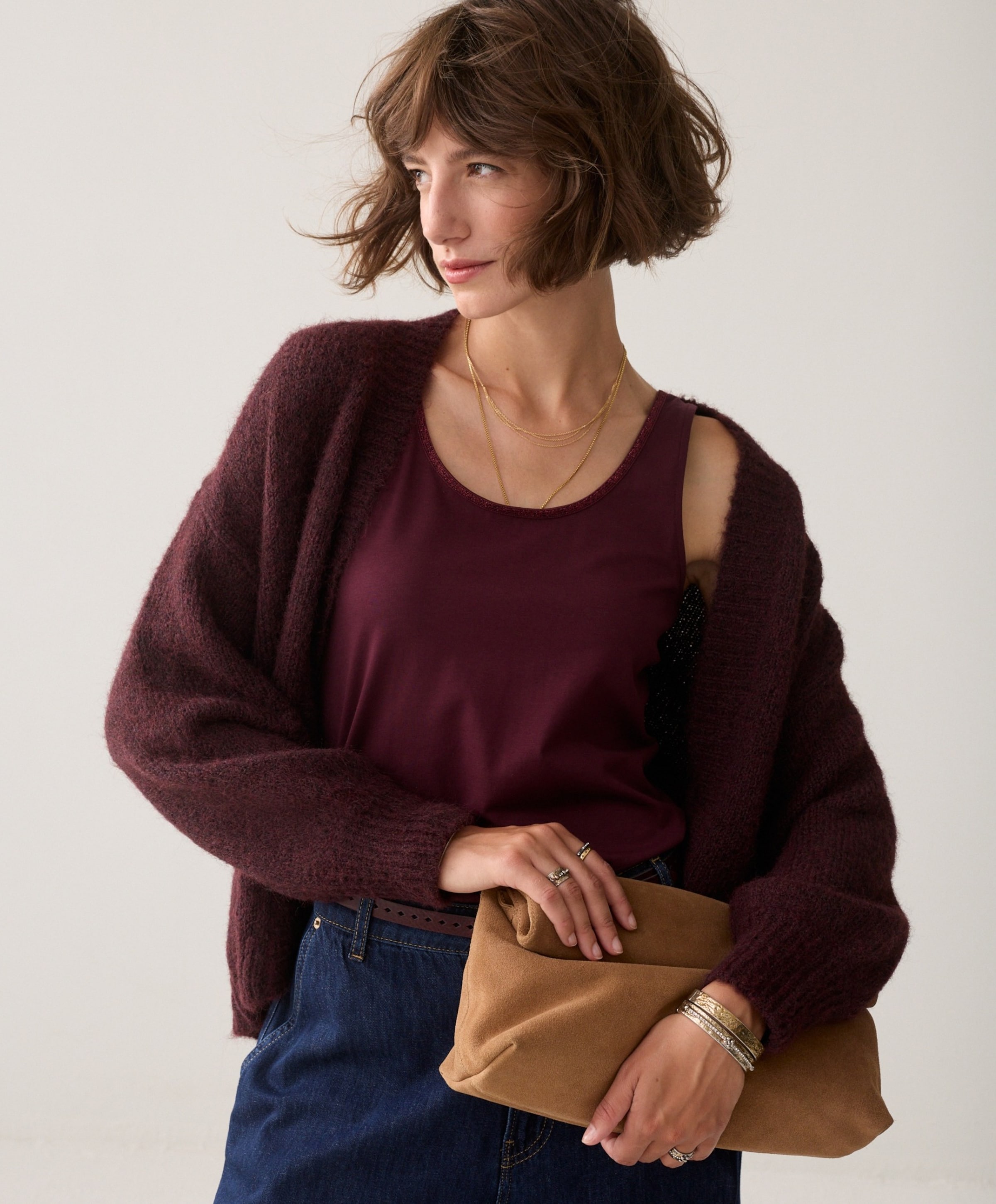 Summum Woman Dames top bordeaux