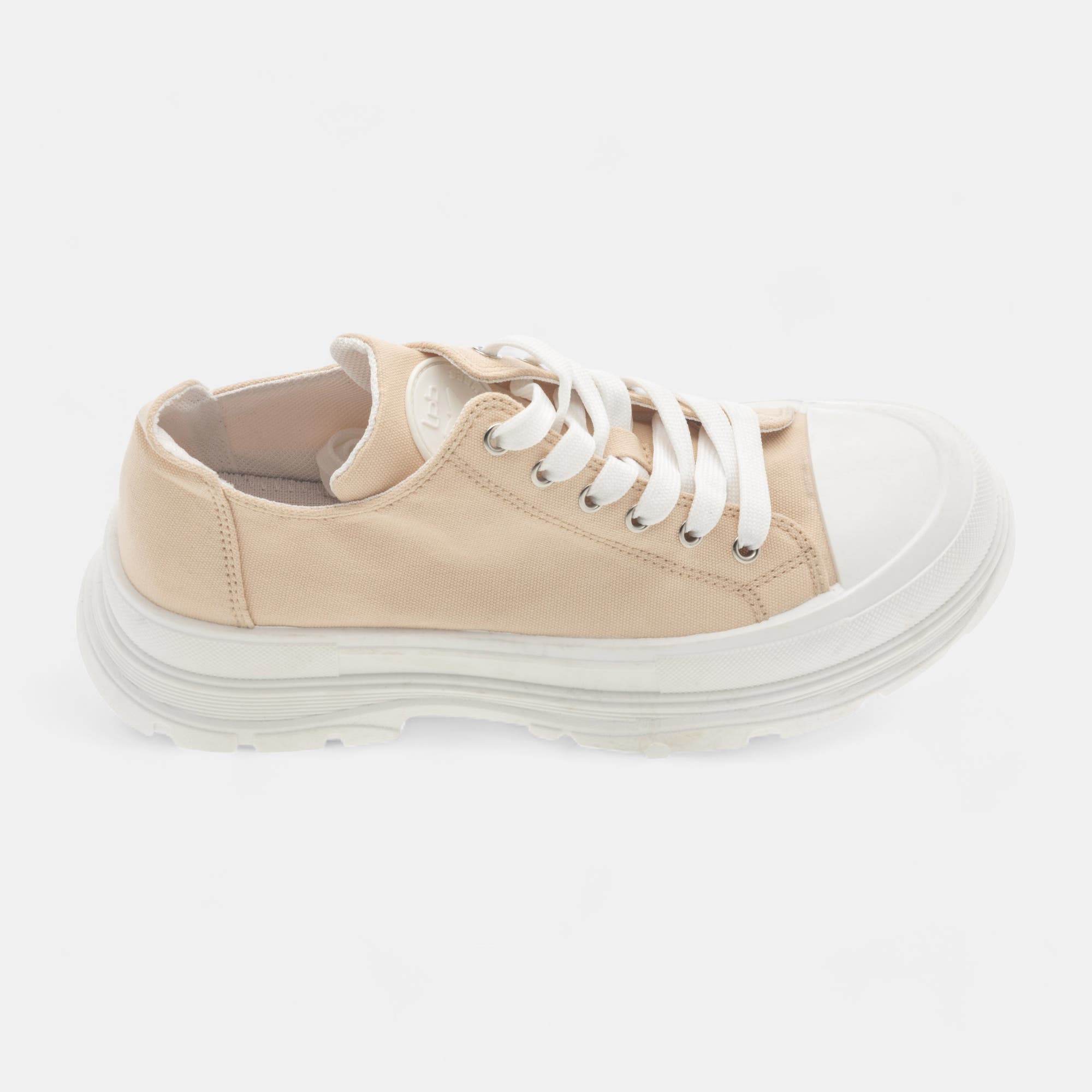 Baskets en toile Femme beige