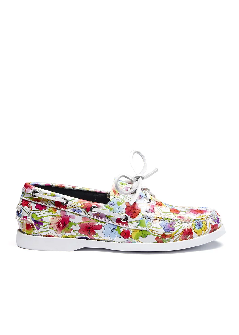 BOAT SHOE CUIR FLEURI
