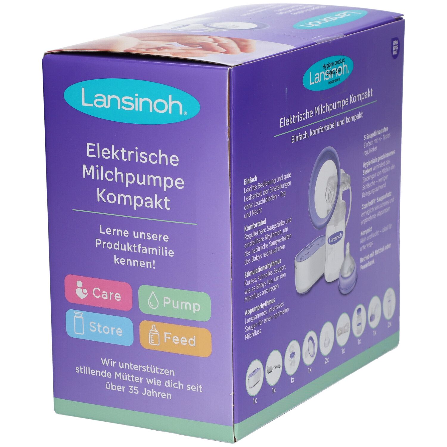 Lansinoh® elektrische Milchpumpe Kompakt