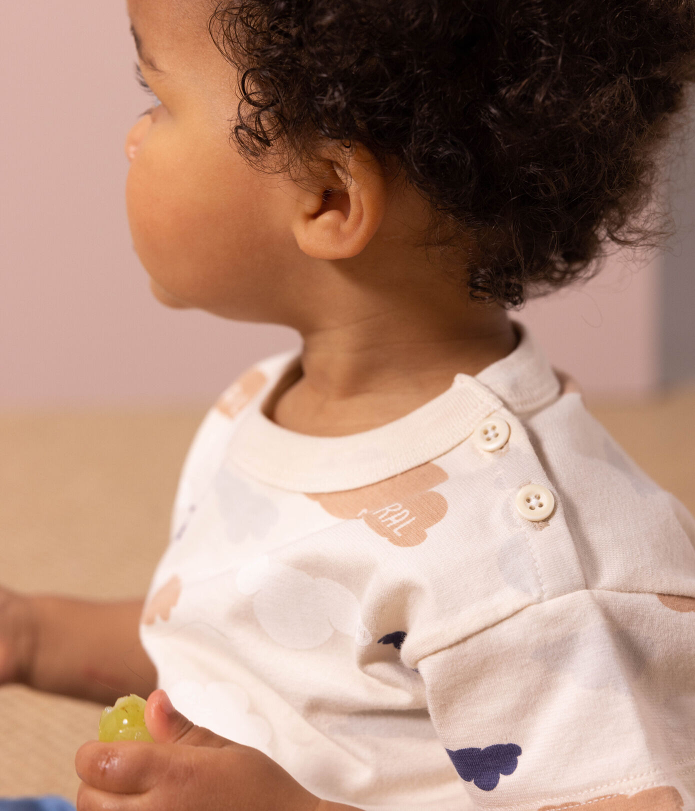 Tee-shirt manches courtes bébé en jersey imprimé