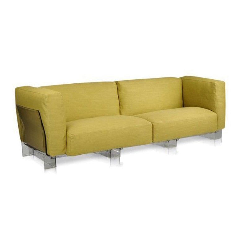 Kartell Pop Duo bank 2-persoons grijs