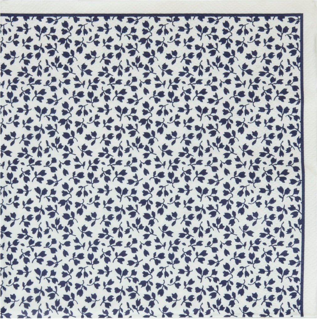 Laura Ashley servet Floris blauw 20 stuks