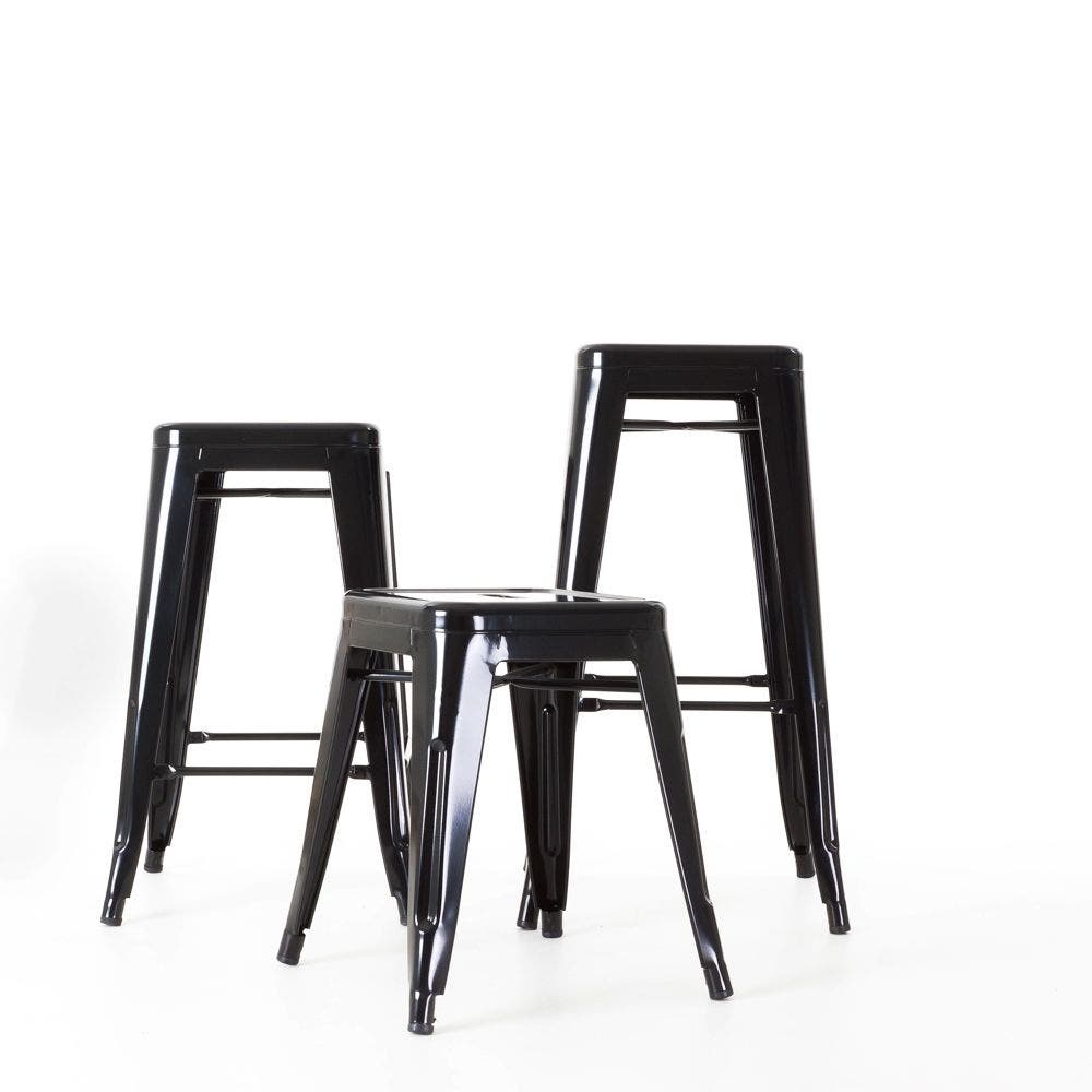 Legend Metalen barkruk zwart - 65 cm