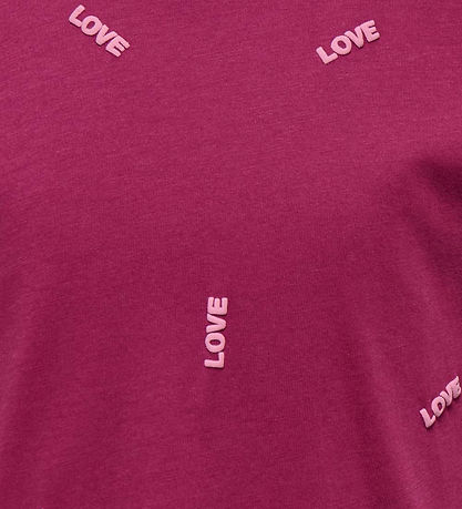 Kids Only T-Shirt - KogSwet - Beaujolais/Love