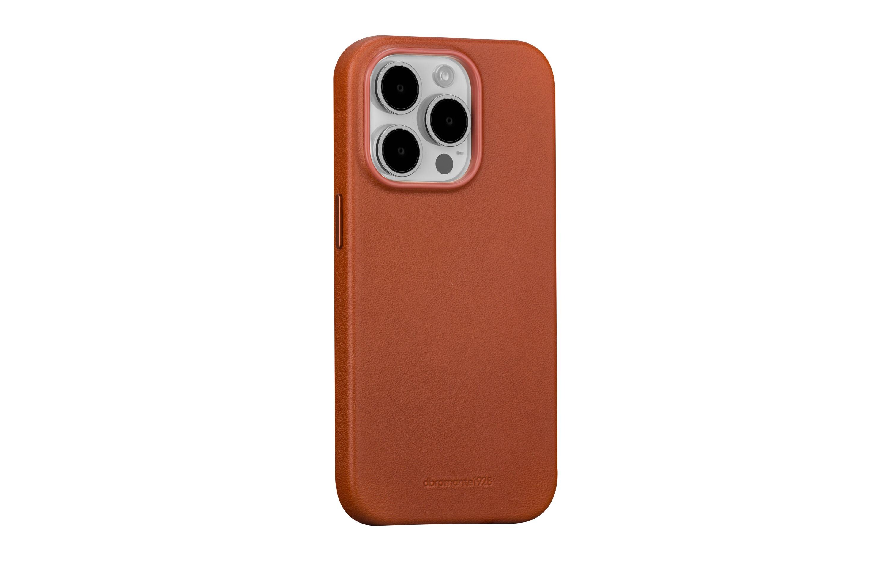 Book Cover Roskilde iPhone 15 Pro Max BraunSchutzhülle aus Leder mit MagSafe-Funktion für das Apple iPhone 15 Pro Max
