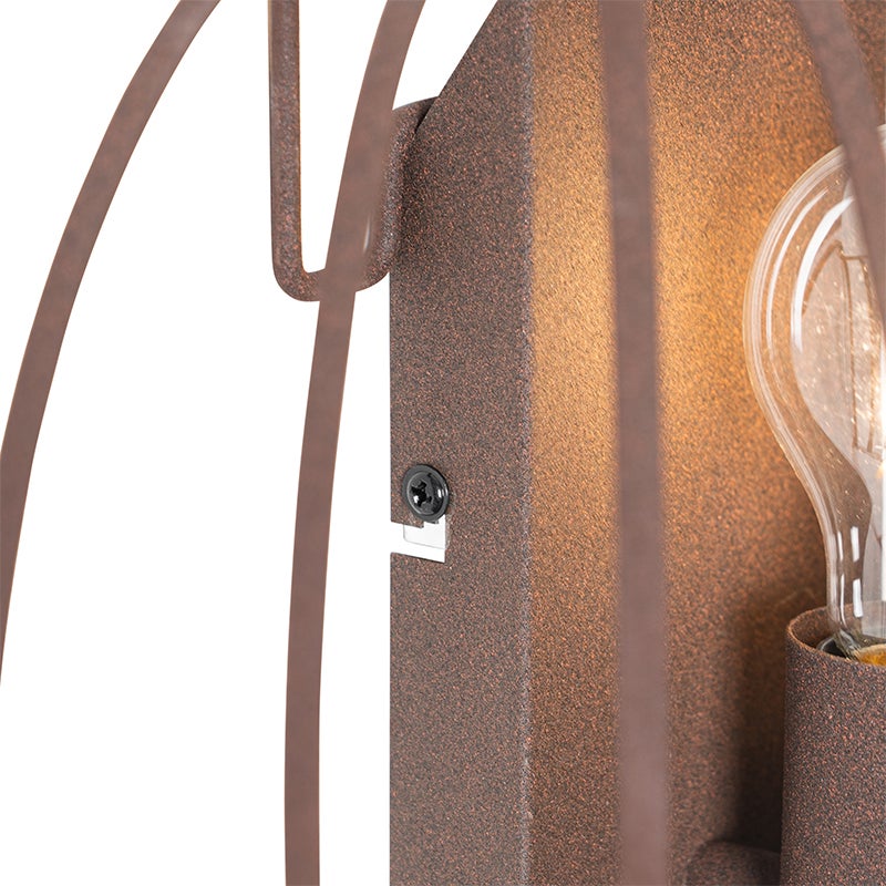Design wandlamp, roestbruin, 39 cm - Johanna