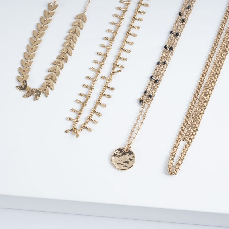 Bougie Bijou Collier doré - Parfum Fleur de vanille - 40h