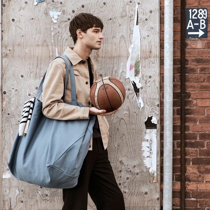 The Organic Company - Big Long Tasche, gray blue