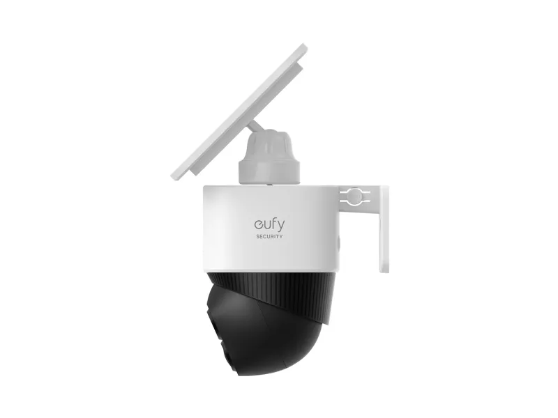 Eufy SoloCam S340 - Netværksovervågningskamera - panonering / hældningsvinkel - kanontårn - vejrbestandig - farve (Dag/nat) - 3K - audio - trådløs - WiFi - med Solar Panel