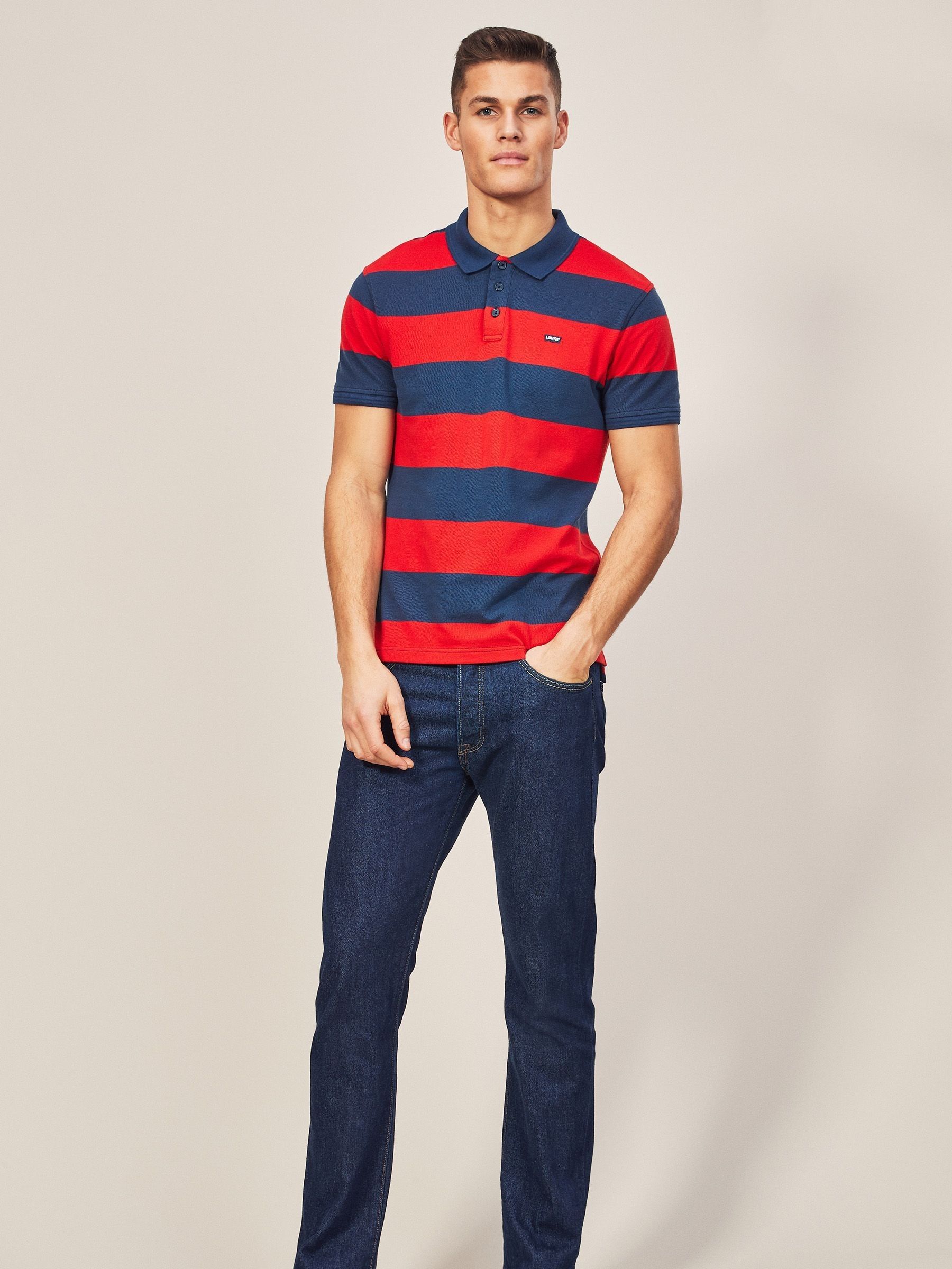 One wash marineblauw met wassing - Levi's® 501® Original jeans