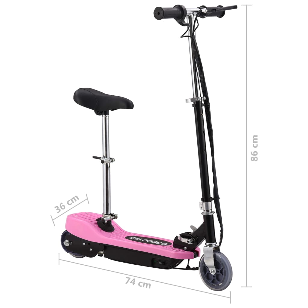 Patinete elétrico Vidaxl 120W com assento