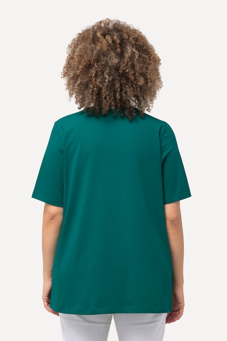 T-Shirt, A-Linie, Rundhalsausschnitt, Halbarm
