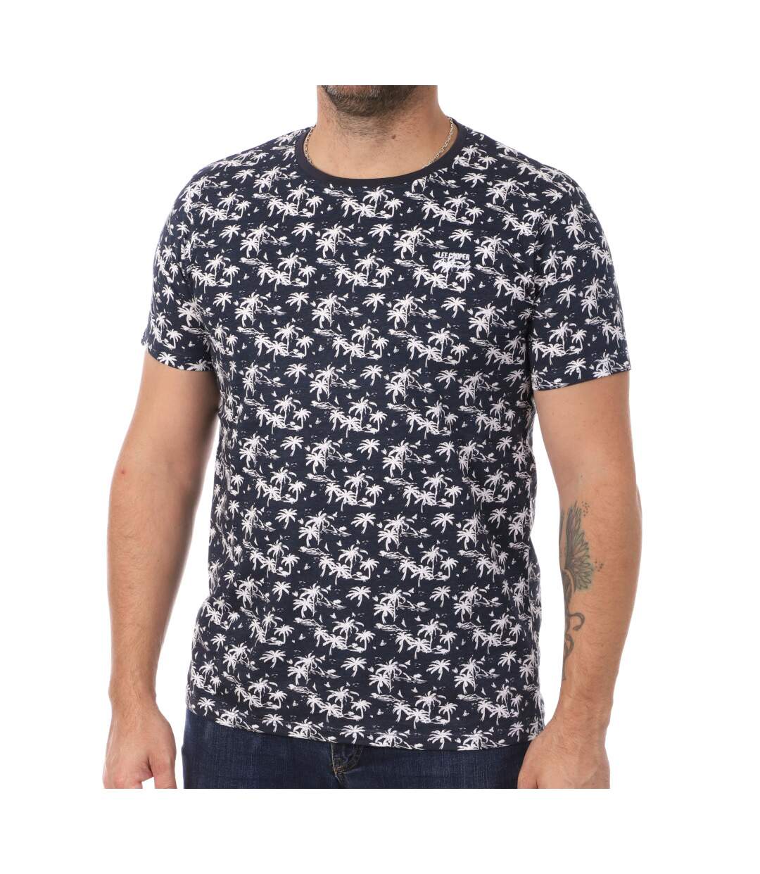 T-shirt Marine Homme Lee Cooper Otez