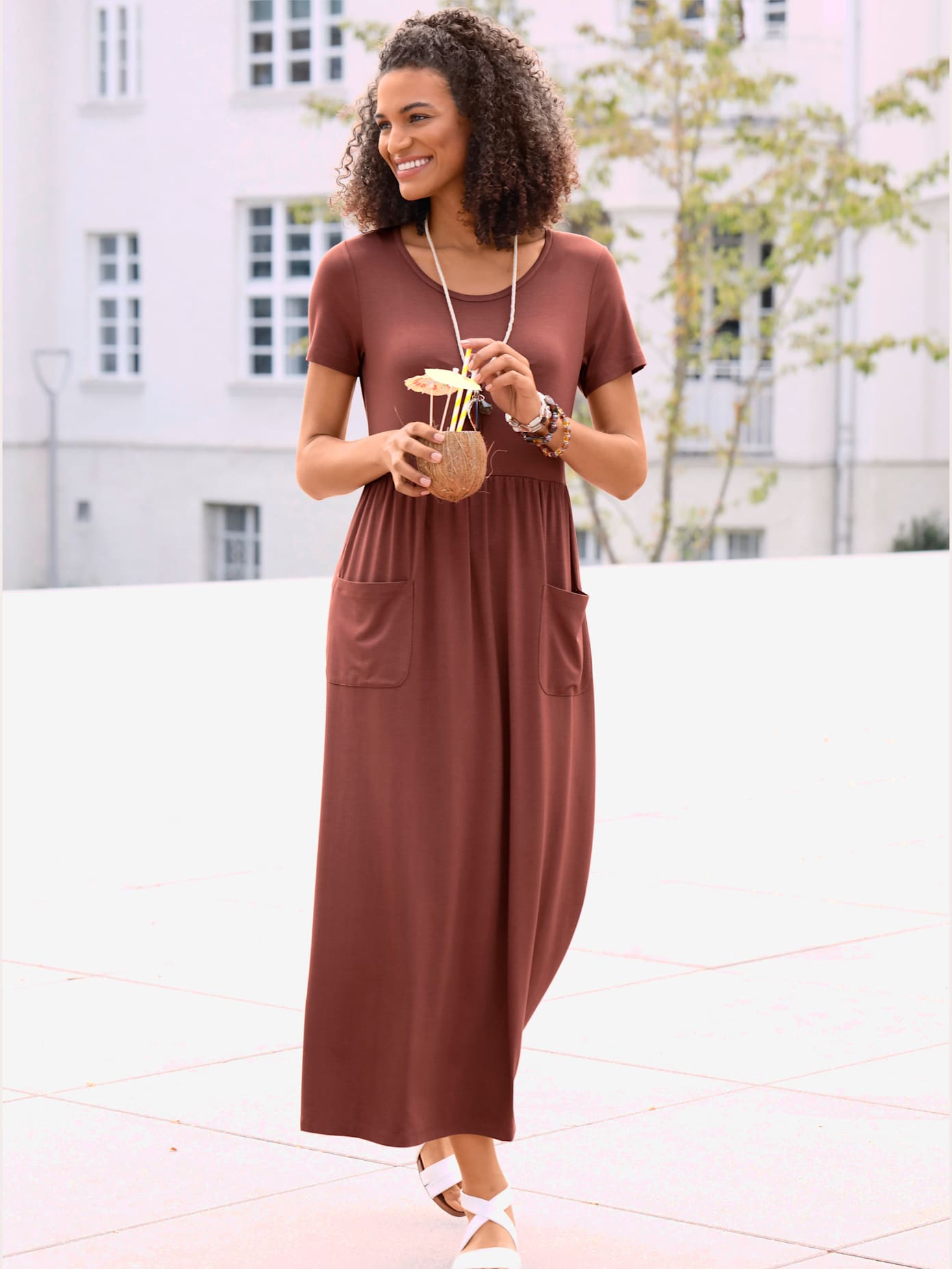 Robe en jersey viscose