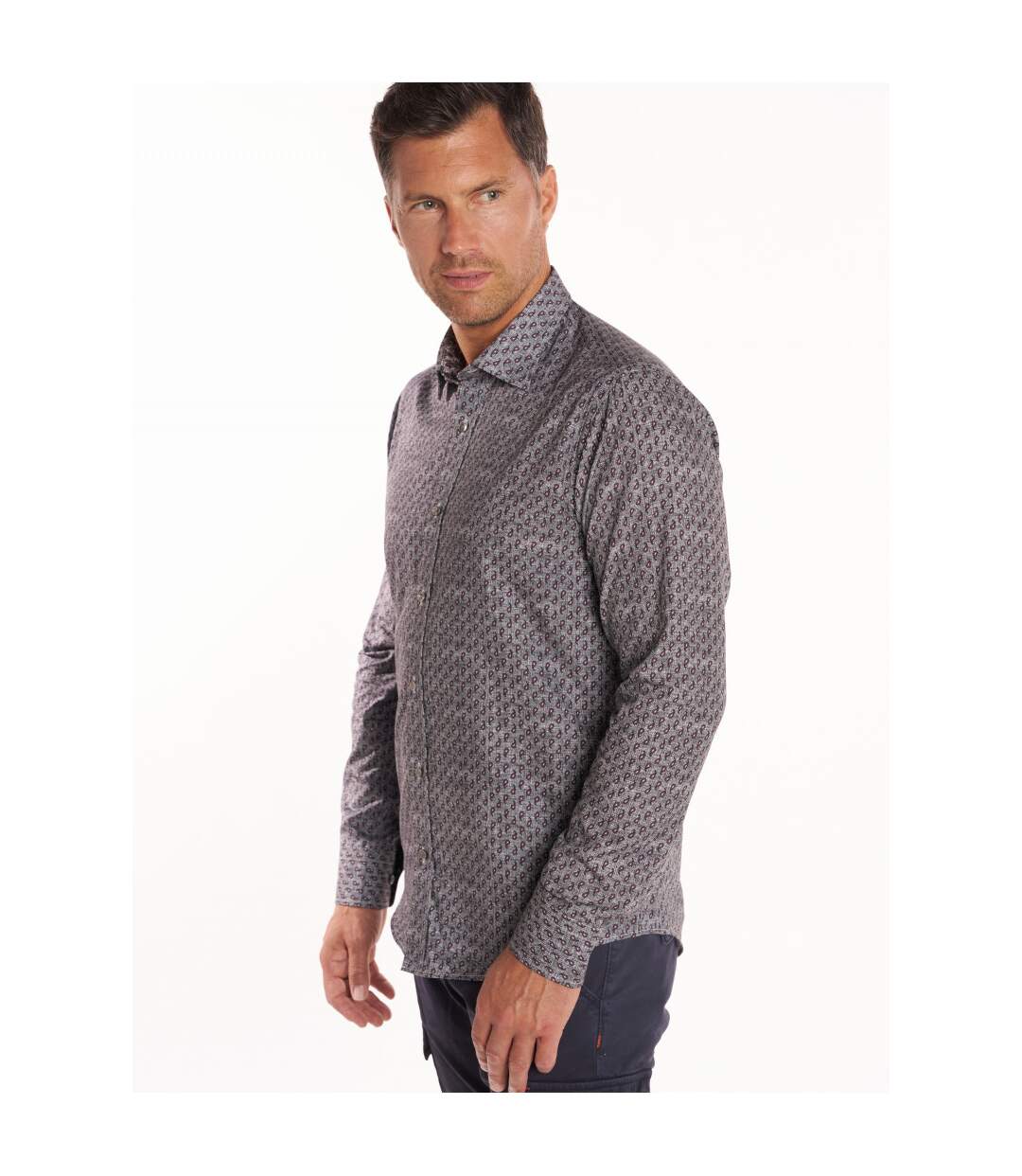 Chemise imprimée col ville