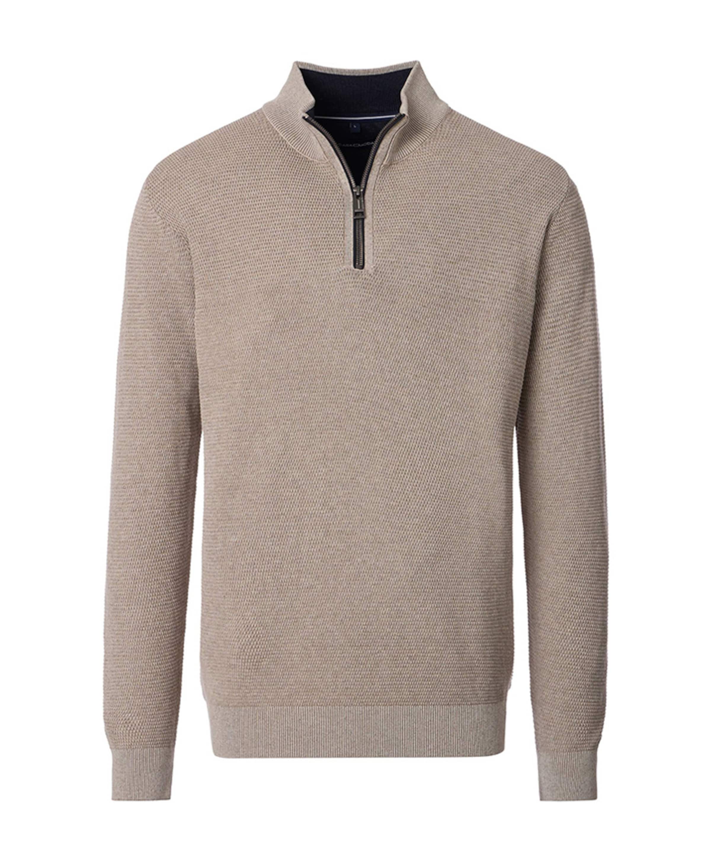 CASAMODA Trui met rits beige