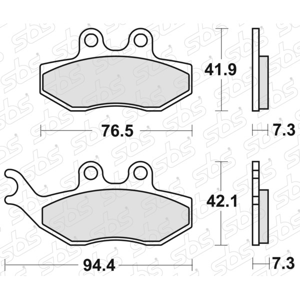SBS - Plaquettes de frein 774 HF