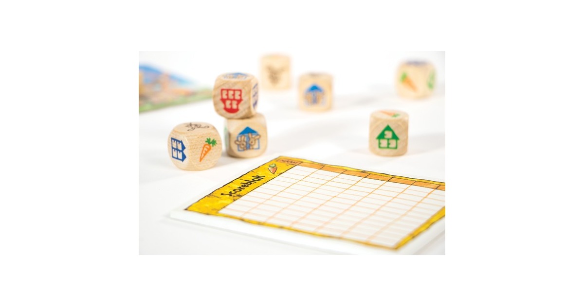 999 GamesKonijnenhokken Dobbelspel  (Nederlands, 2 - 7 spelers, 25 minuten, Vanaf 8 jaar)