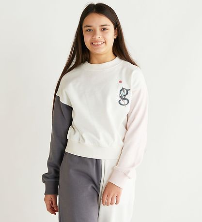 Grønt Sweatshirt - Redi - Broken White