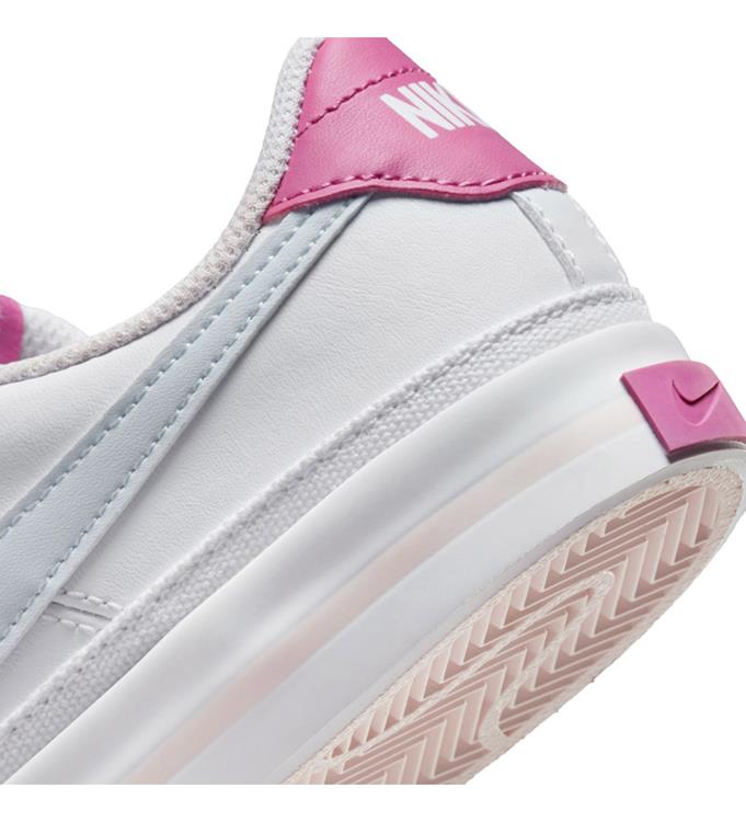 Nike Court Legacy Big Kids Shoes WHITE-FOOTBALL-GREY-COSMIC-FUC