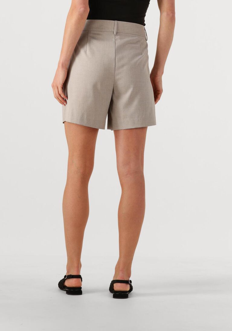 beige co'couture broeken vidacc crop pleat shorts