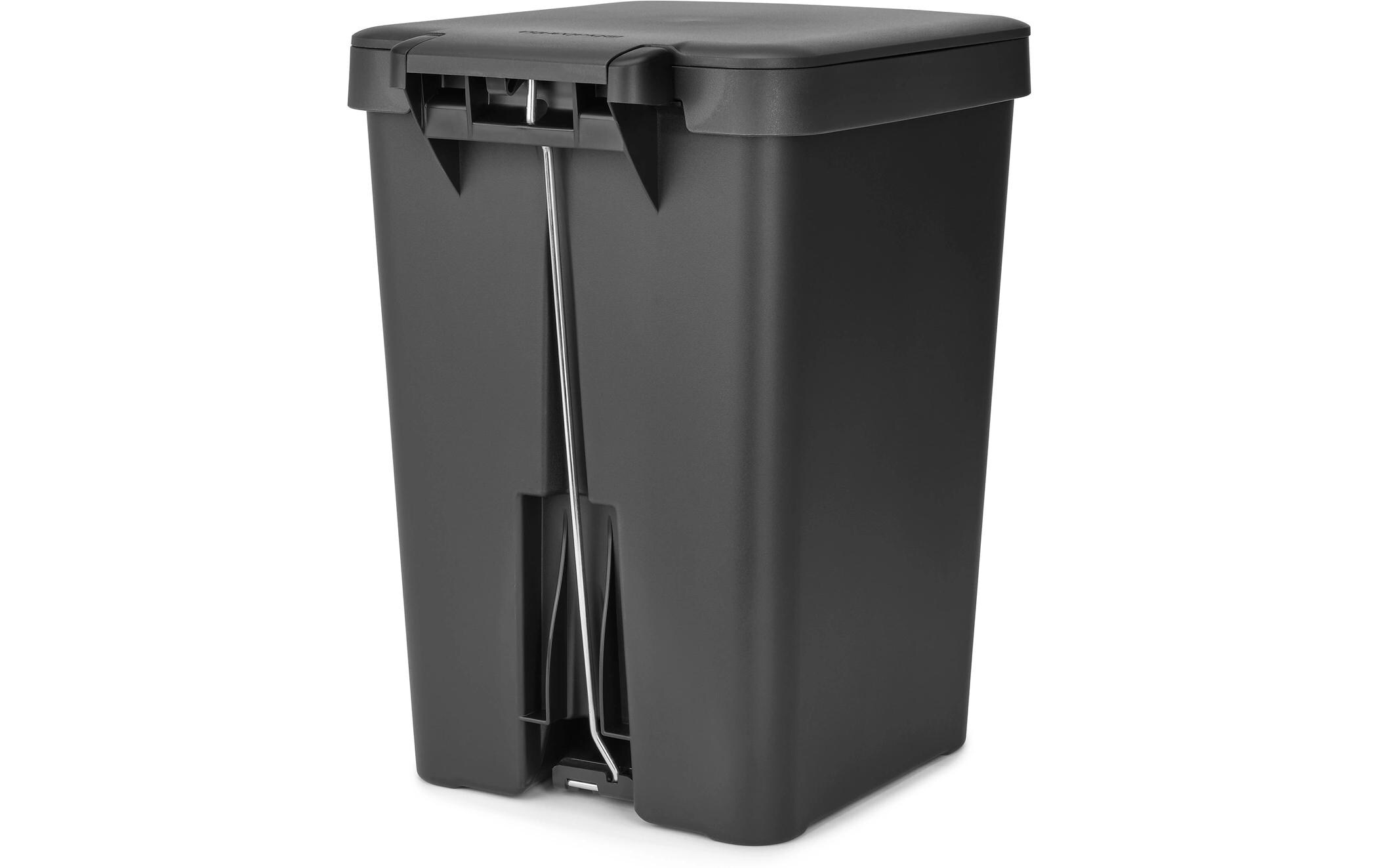 Recyclingbehälter StepUp 25 l, DunkelgrauTreteimer für Recycling Materialien