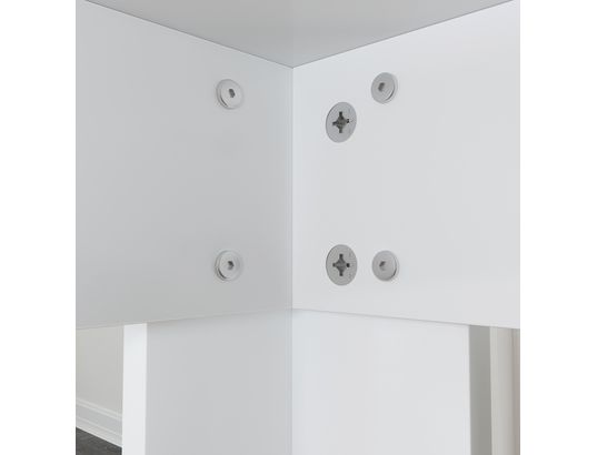 CONCEPT1 - Table Simple 120 blanc brillant 120 x 80 x h78