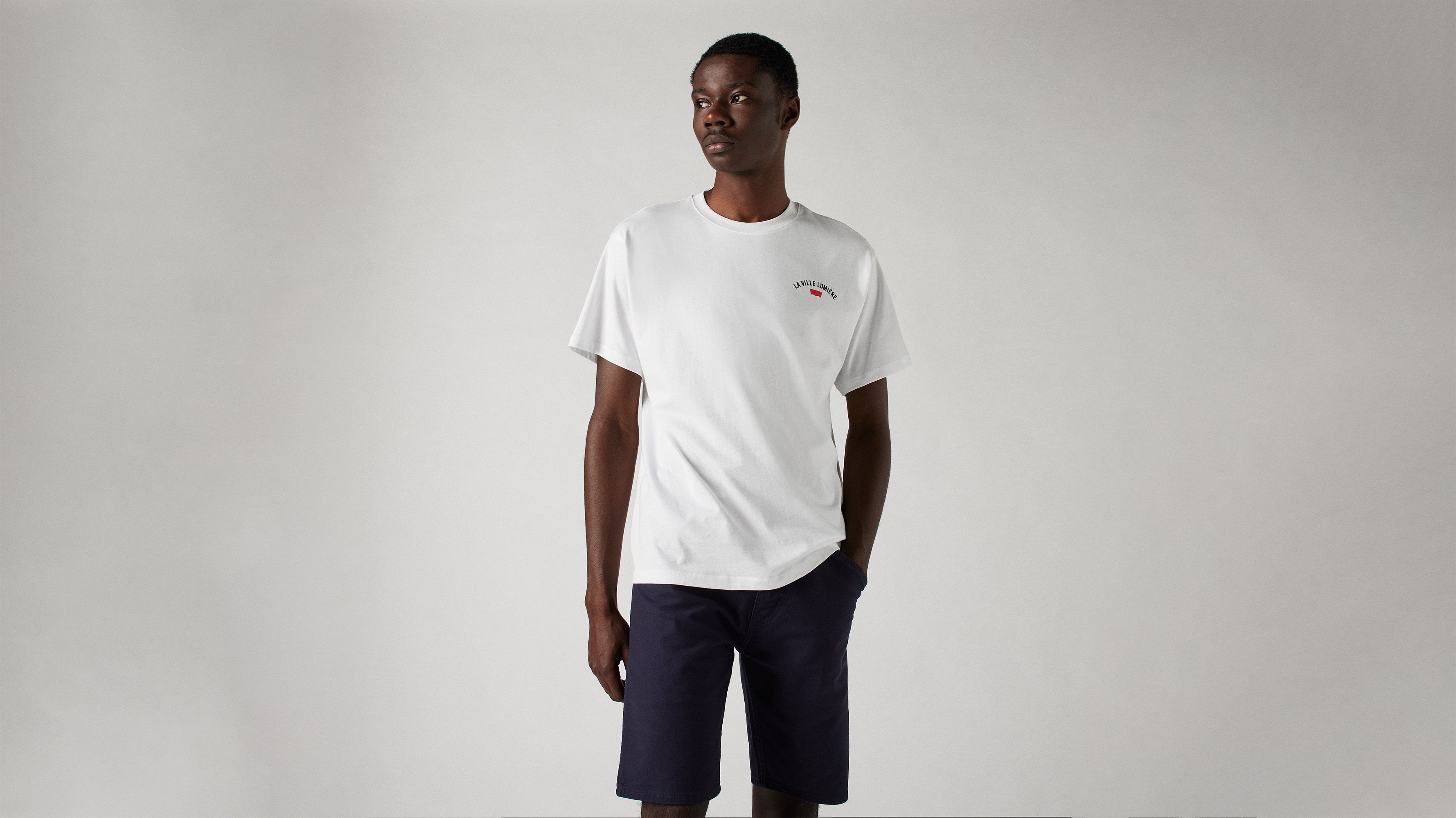 T-shirt graphique Vintage - Paris District White + - Blanc